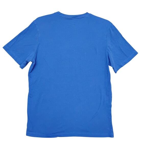 Reebok T-shirt Size Medium Blue with White Logo  Graphics Short Sleeve - Picture 9 of 9